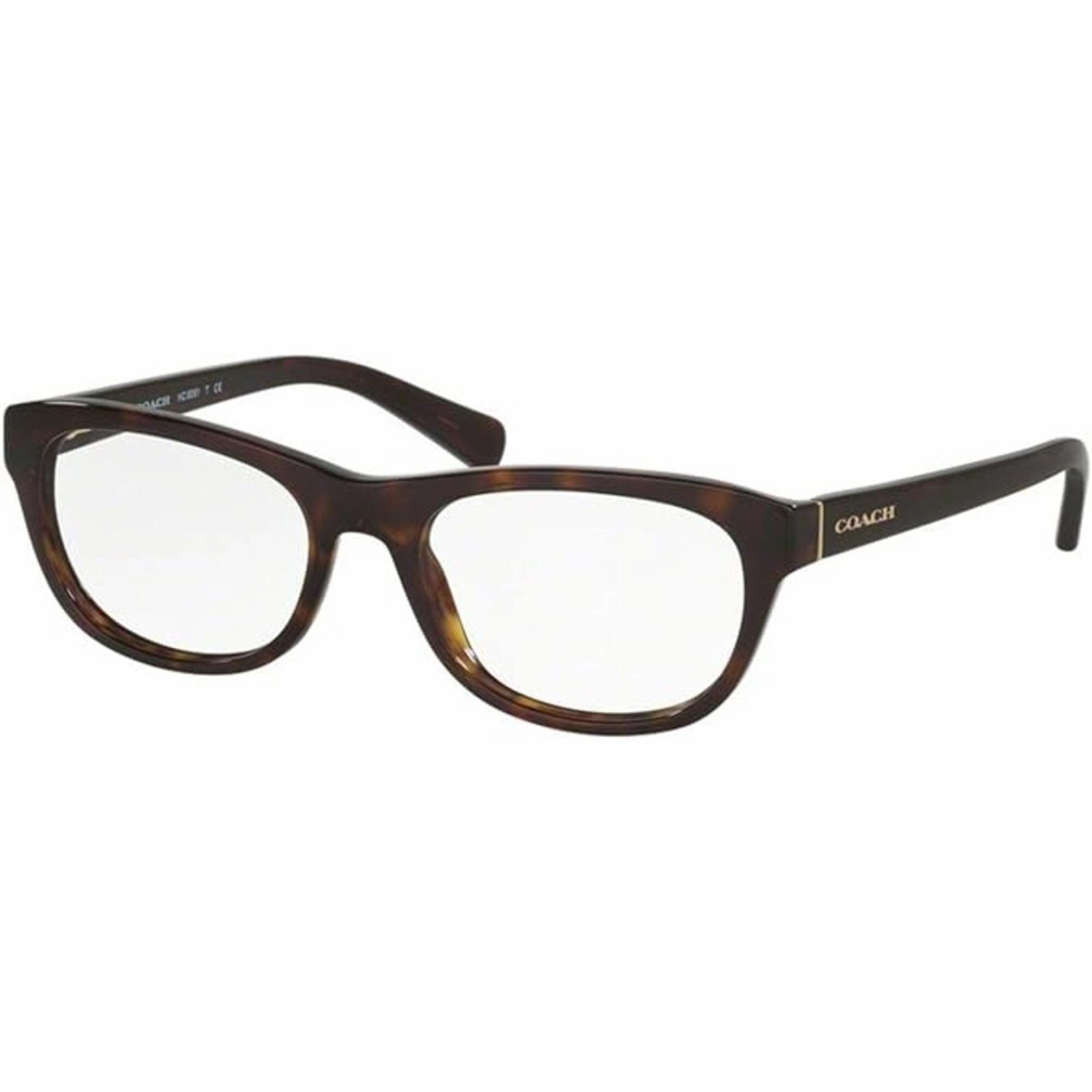 Coach Women's Eyeglasses - Dark Tortoise Plastic Rectangular | COACH 0HC6081 5120