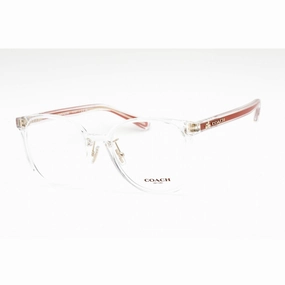 Coach Women's Eyeglasses - Full Rim Square Transparent Plastic Frame | 0HC6217 5111