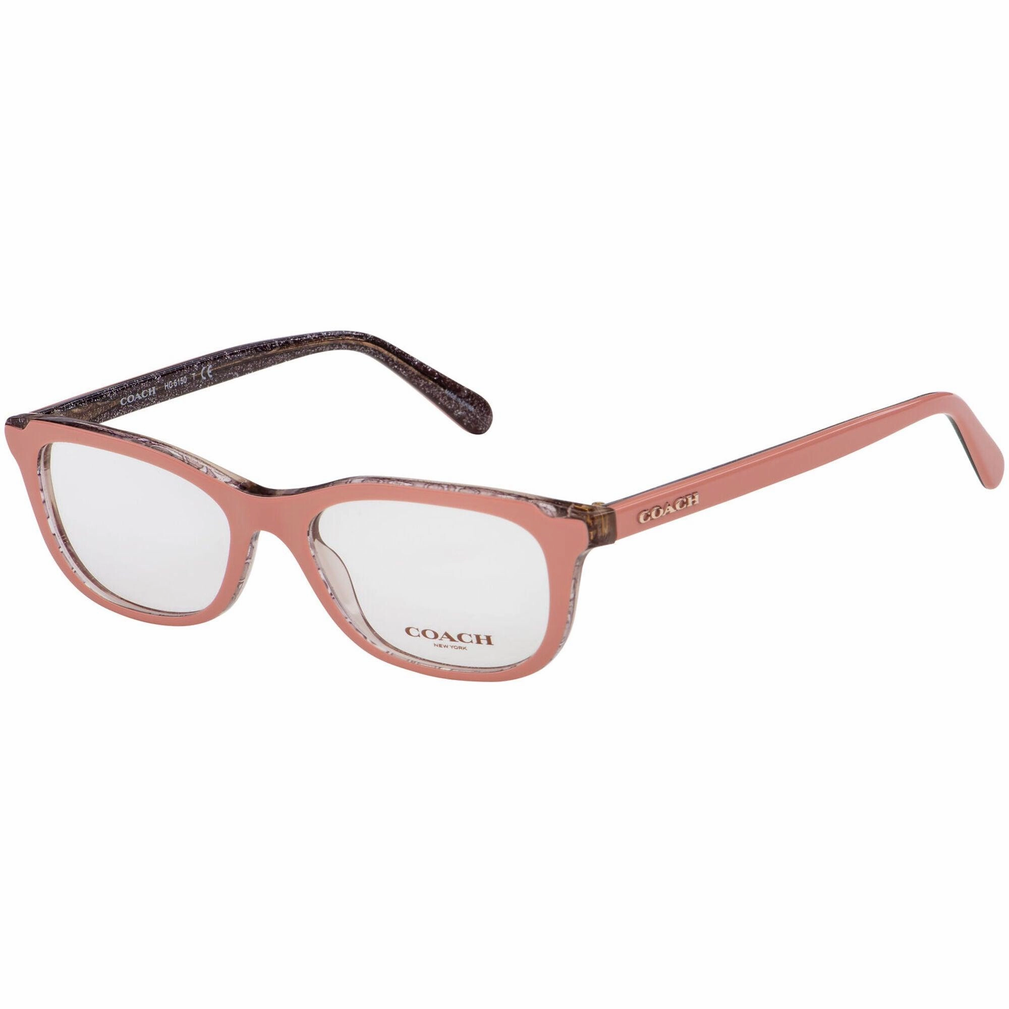 Coach Women's Eyeglasses - Pink Glitter Signature C Rectangular | COACH 0CH6150 5585