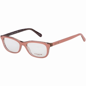 Coach Women's Eyeglasses - Pink Glitter Signature C Rectangular | COACH 0CH6150 5585