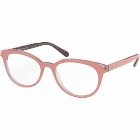 Coach Women's Eyeglasses - Pink Glitter Signature C Round Frame | COACH 0HC6149 5585