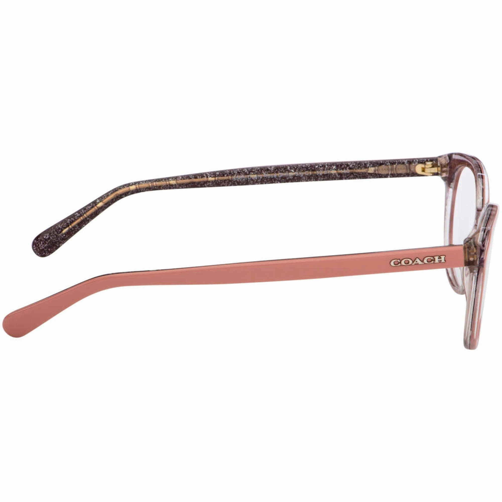 Coach Women's Eyeglasses - Pink Glitter Signature C Round Frame | COACH 0HC6149 5585