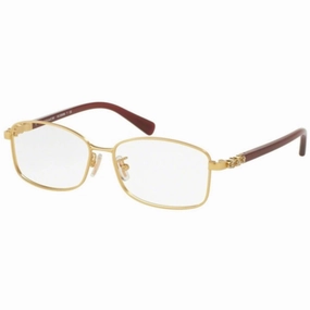 Coach Women's Eyeglasses - Satin Gold Milky Black C Rectangular | COACH 0HC5083B 9277