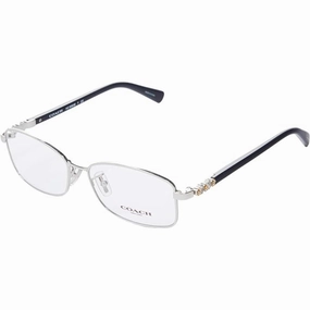 Coach Women's Eyeglasses - Silver/Black Metal Rectangular Frame | COACH 0HC5083B 9015
