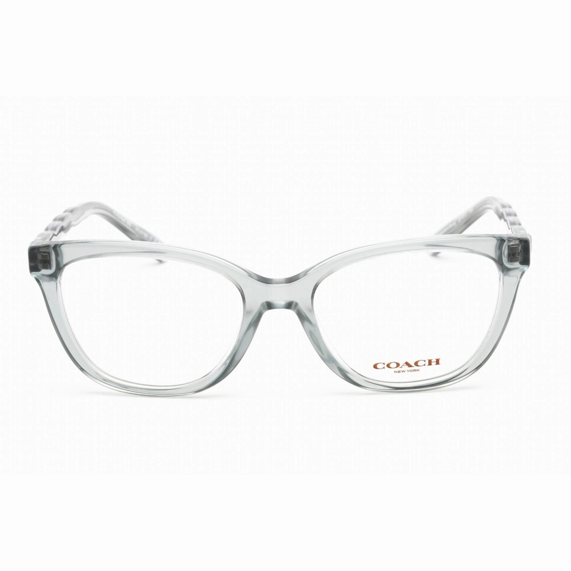 Coach Women's Eyeglasses - Transparent Blue Plastic Cat Eye Shape Frame | 0HC6186 5682