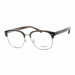 Coach Women's Eyeglasses - Transparent Dark Grey Plastic Square Frame | 0HC6198 5706