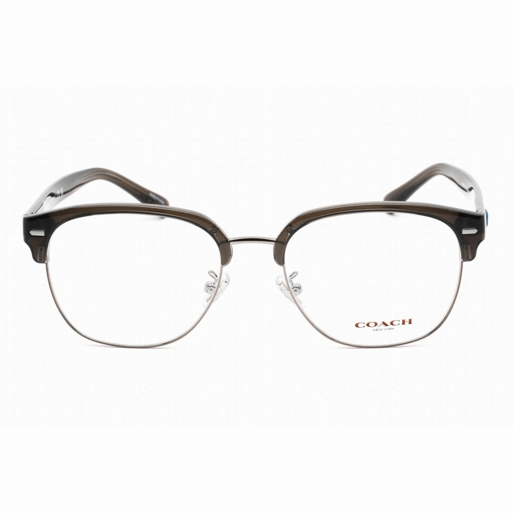 Coach Women's Eyeglasses - Transparent Dark Grey Plastic Square Frame | 0HC6198 5706