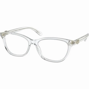 Coach Women's Eyeglasses - Transparent Grey Frame Demo Lens | COACH 0HC6155F 5614