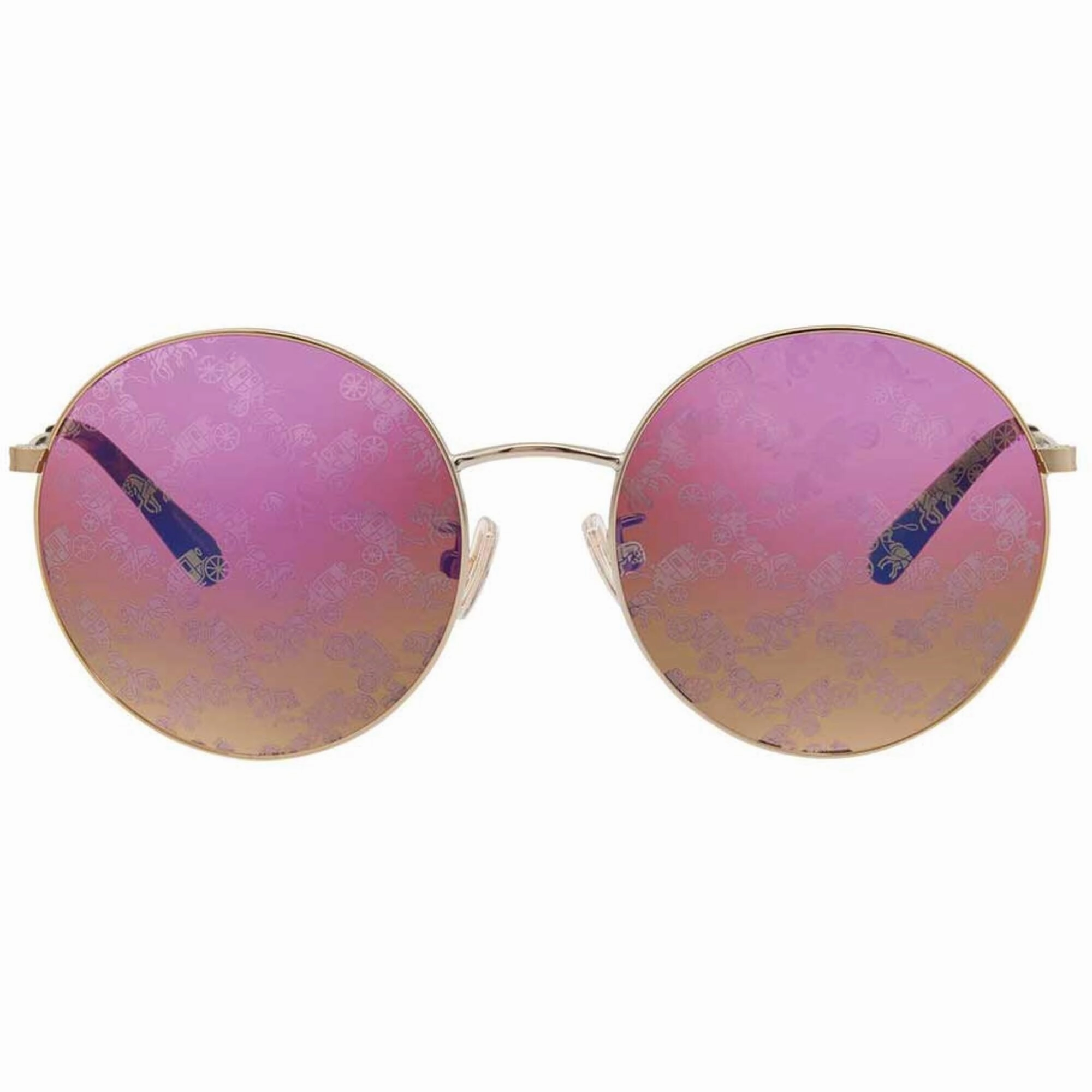 Coach Women's Sunglasses - Burgundy Mirror H&C Print Lens Frame | 0HC7078 9005AC56