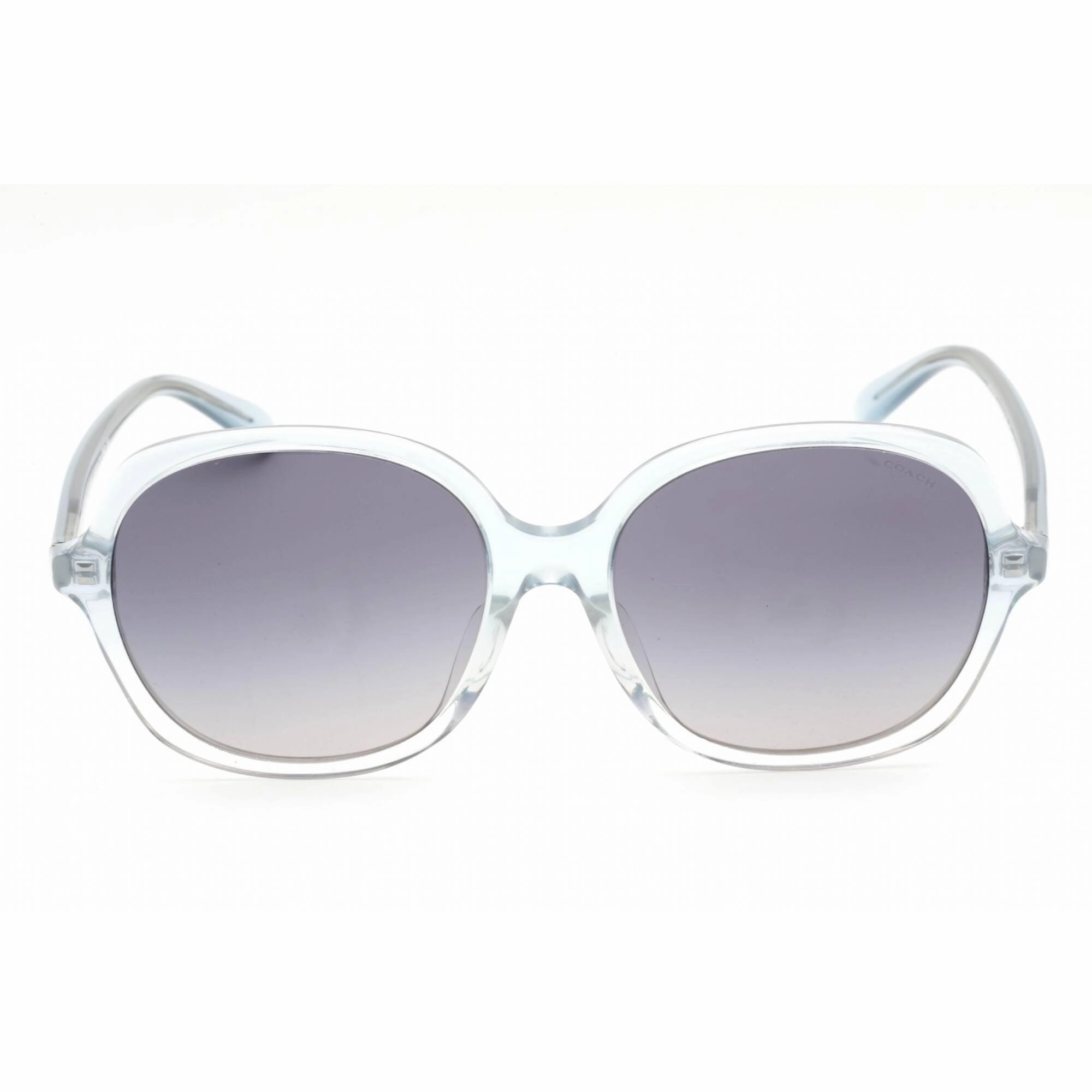 Coach Women's Sunglasses - Transparent Faded Blue Plastic Round | 0HC8360U 573735