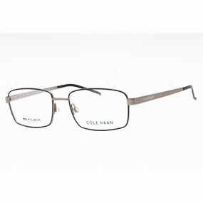 Cole Haan Men's Eyeglasses - Black Metal Full Rim Rectangular Shape Frame | CH4013 001