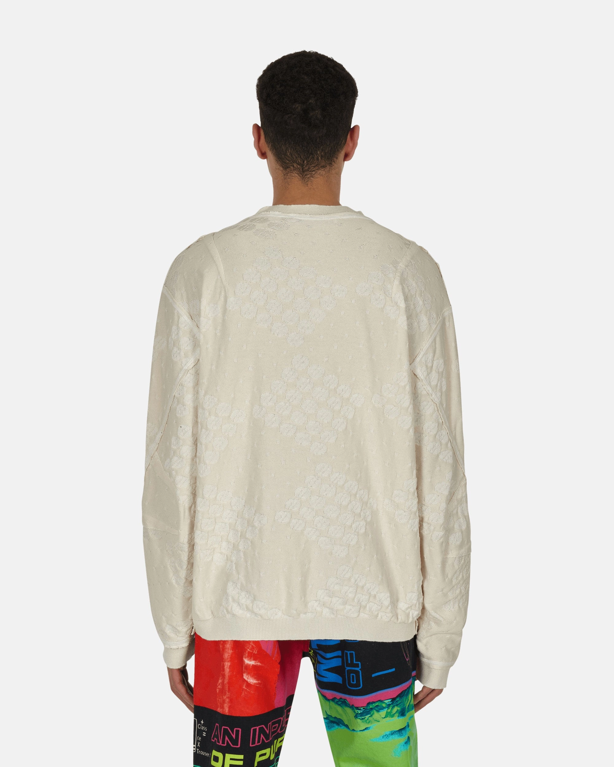 College Crewneck Sweater White