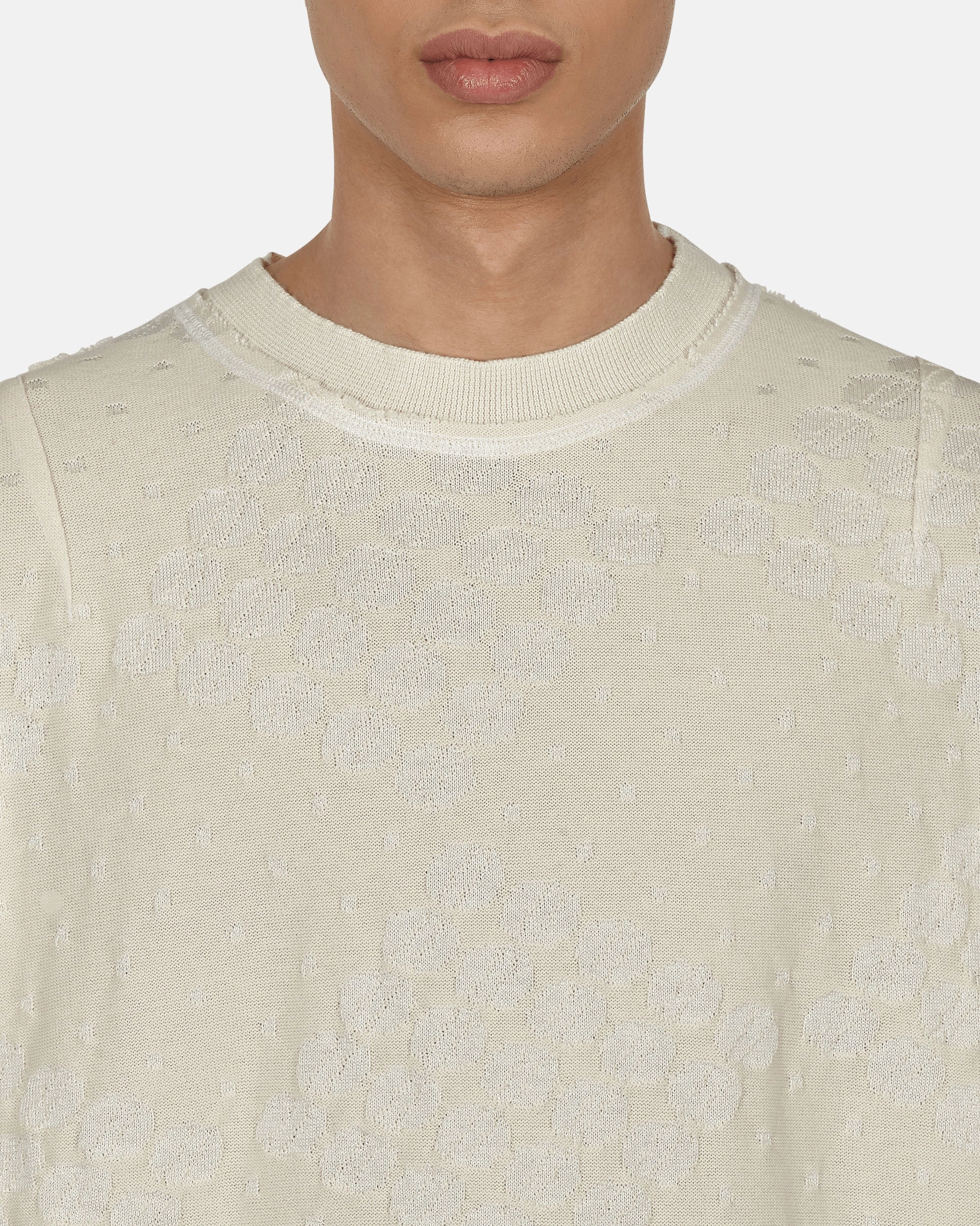 College Crewneck Sweater White