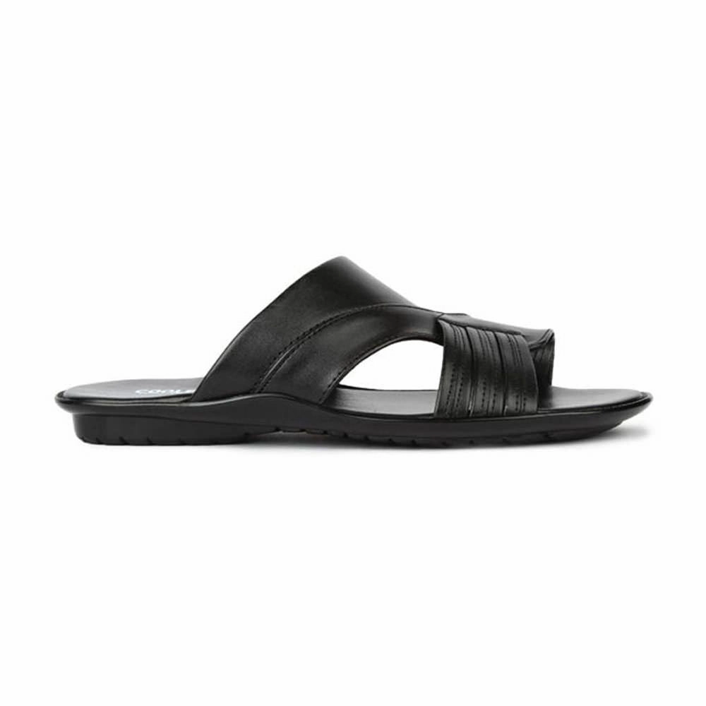 Coolers Black Casual Slipper For Men COOL99-81 By Liberty