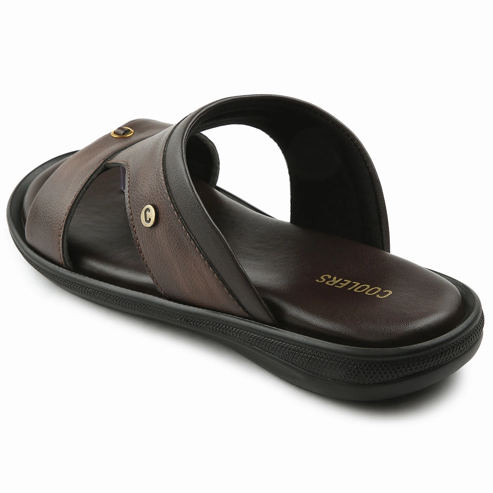 Coolers Brown Casual Slipper For Men VCL-24 By Liberty