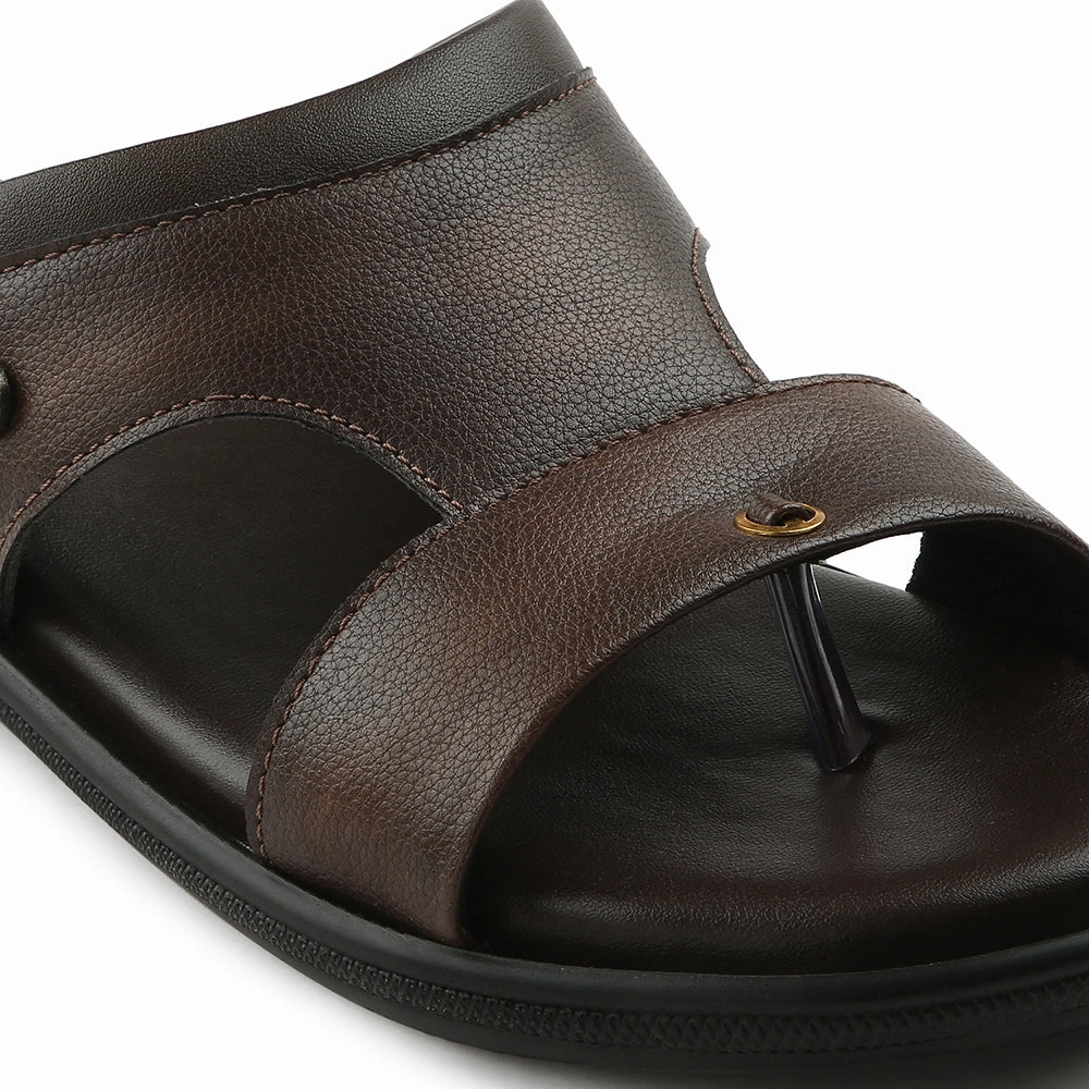 Coolers Brown Casual Slipper For Men VCL-24 By Liberty