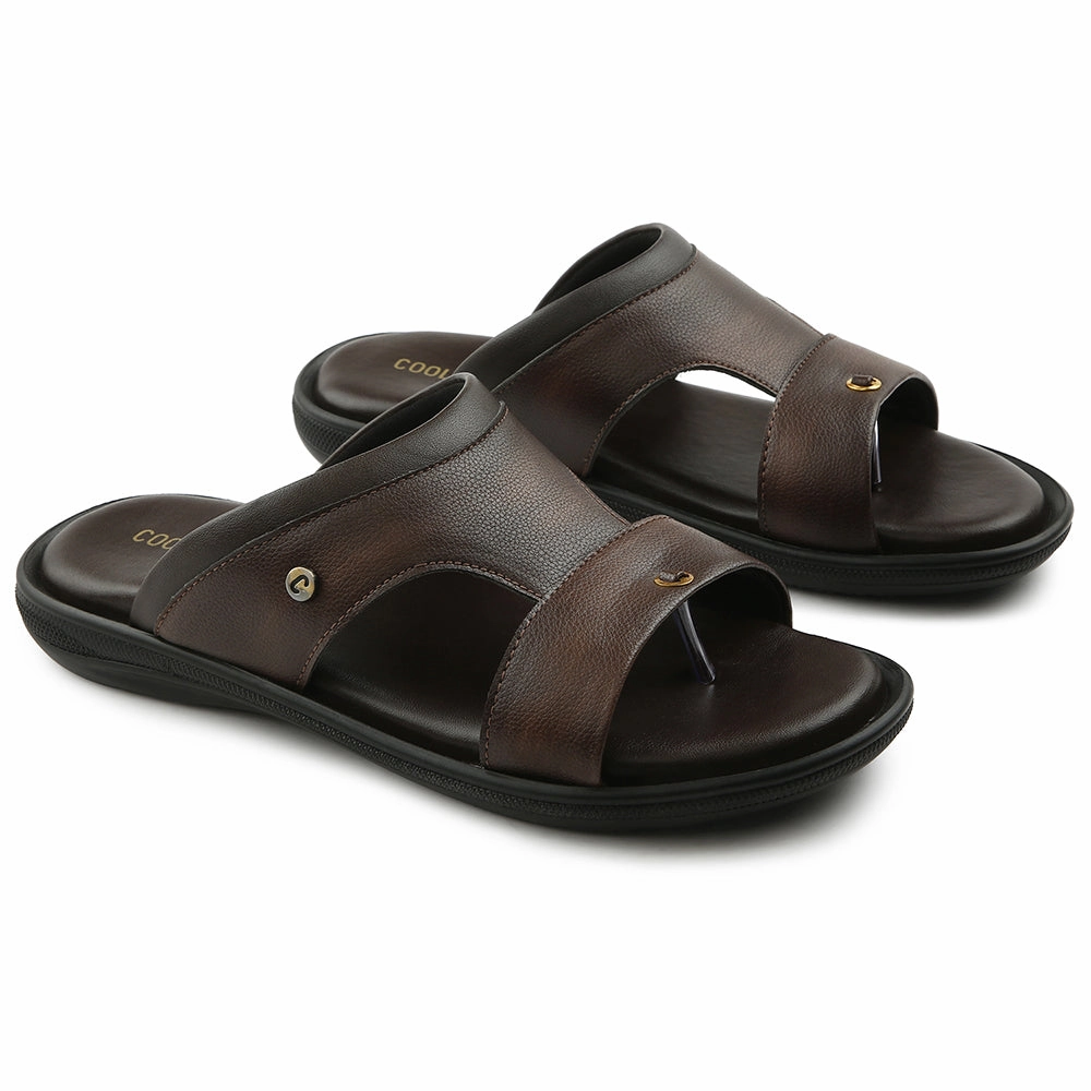Coolers Brown Casual Slipper For Men VCL-24 By Liberty