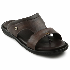 Coolers Brown Casual Slipper For Men VCL-24 By Liberty