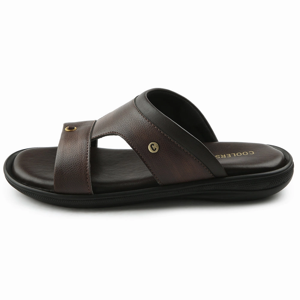 Coolers Brown Casual Slipper For Men VCL-24 By Liberty