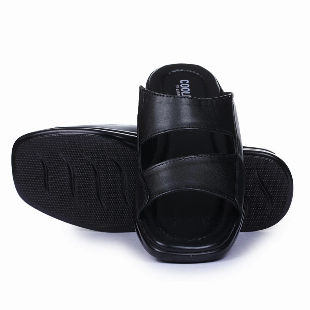 Coolers Casual Black Slippers For Men 2013-10 By Liberty