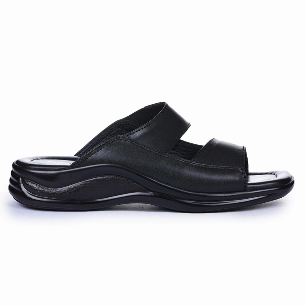Coolers Casual Black Slippers For Men 2013-10 By Liberty