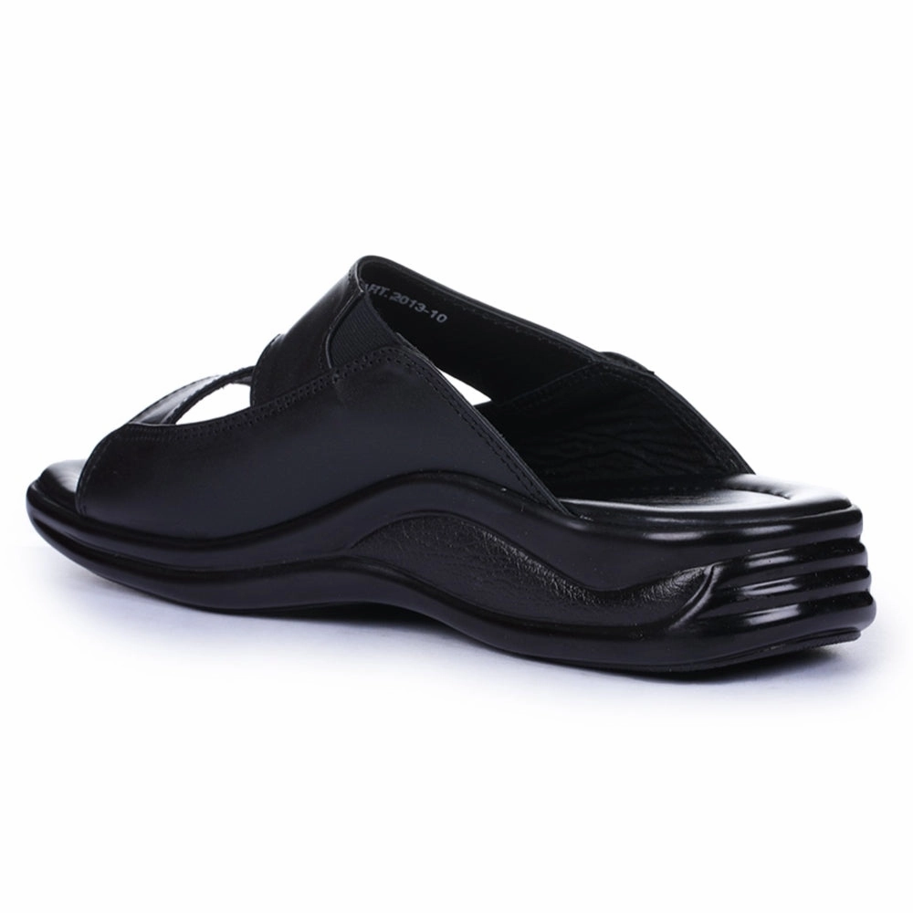 Coolers Casual Black Slippers For Men 2013-10 By Liberty