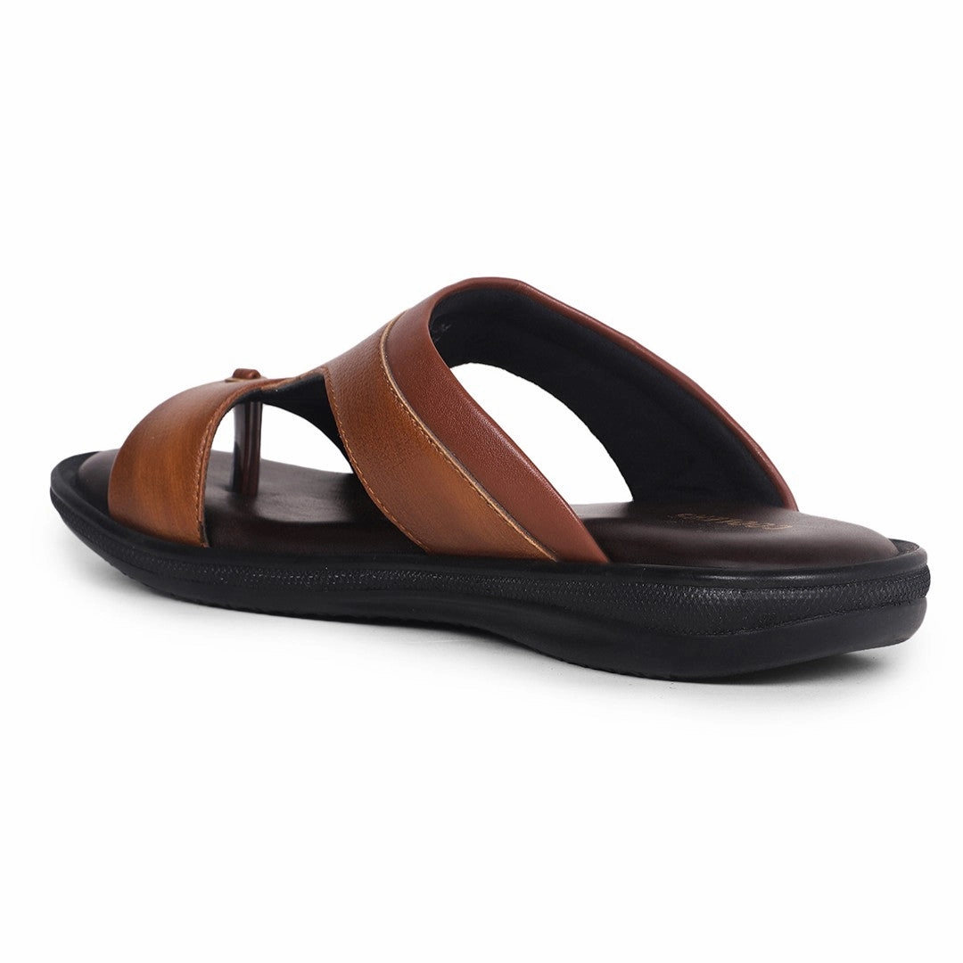 Coolers Tan Casual Slipper For Men VCL-24 By Liberty