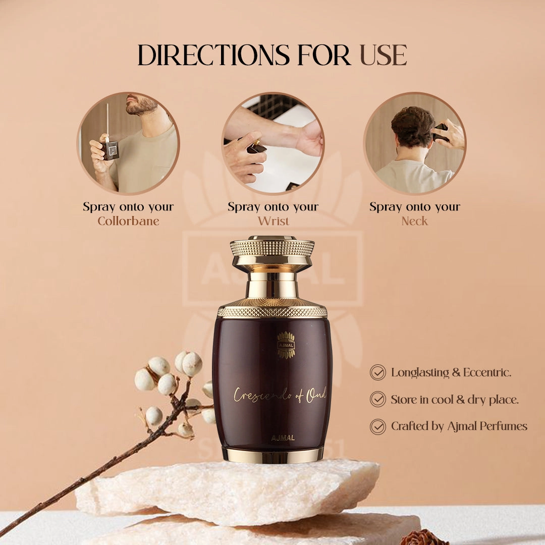 CRESCENDO OF OUD For Men and Women by Ajmal