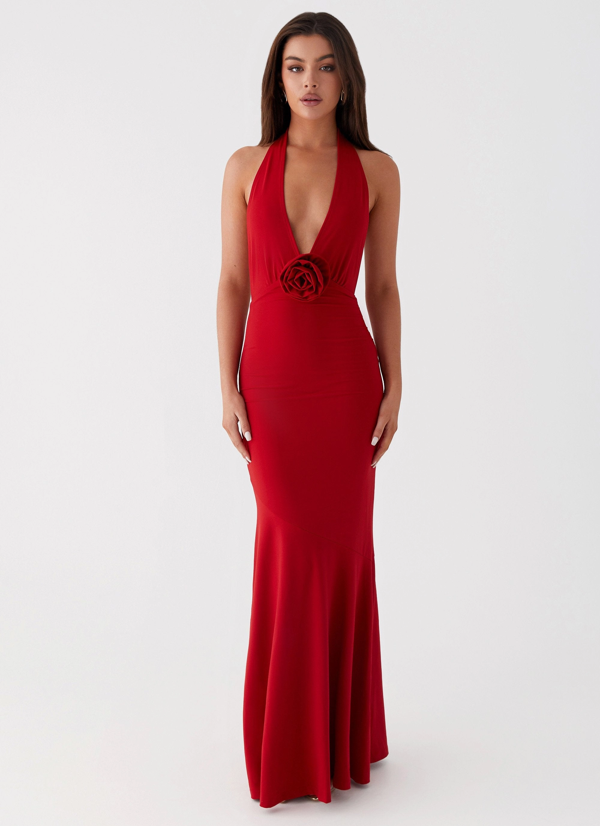 Eliza Rose Maxi Dress - Red