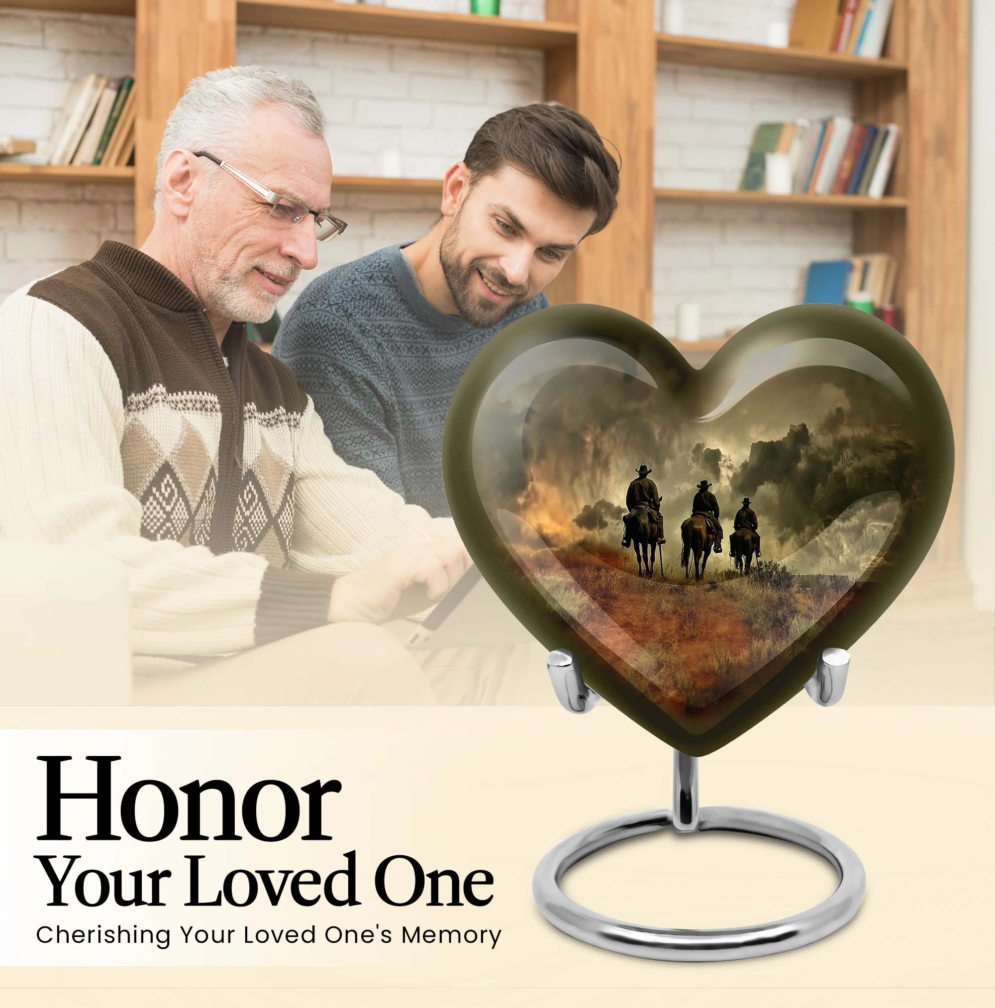 Eternal Solace Cowboy Urn Cremation Solution for Female Ashes