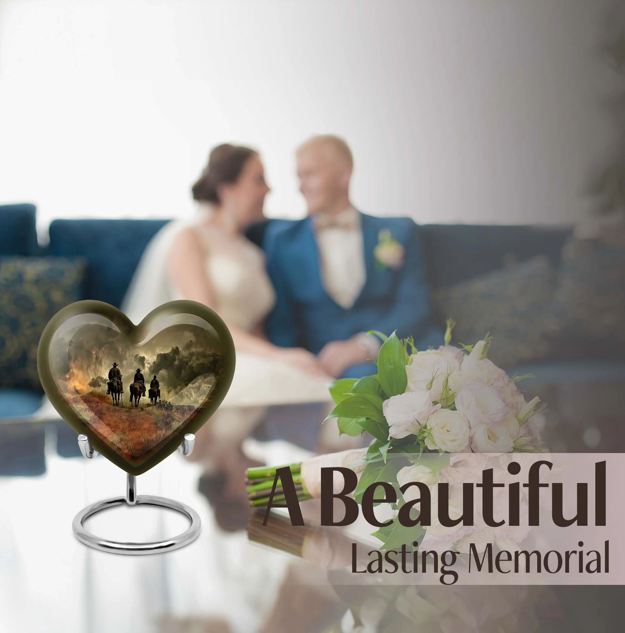 Eternal Solace Cowboy Urn Cremation Solution for Female Ashes