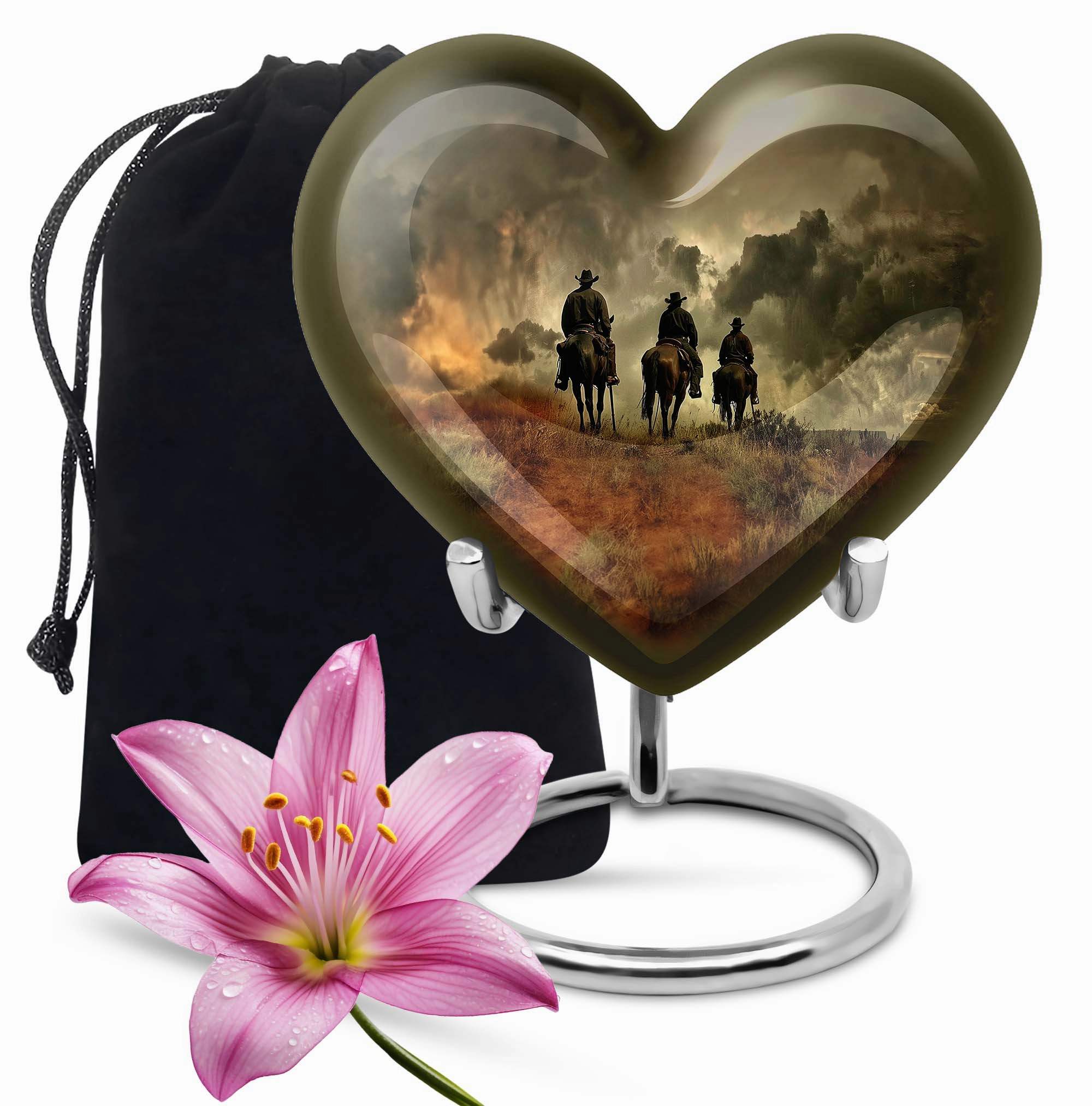 Eternal Solace Cowboy Urn Cremation Solution for Female Ashes
