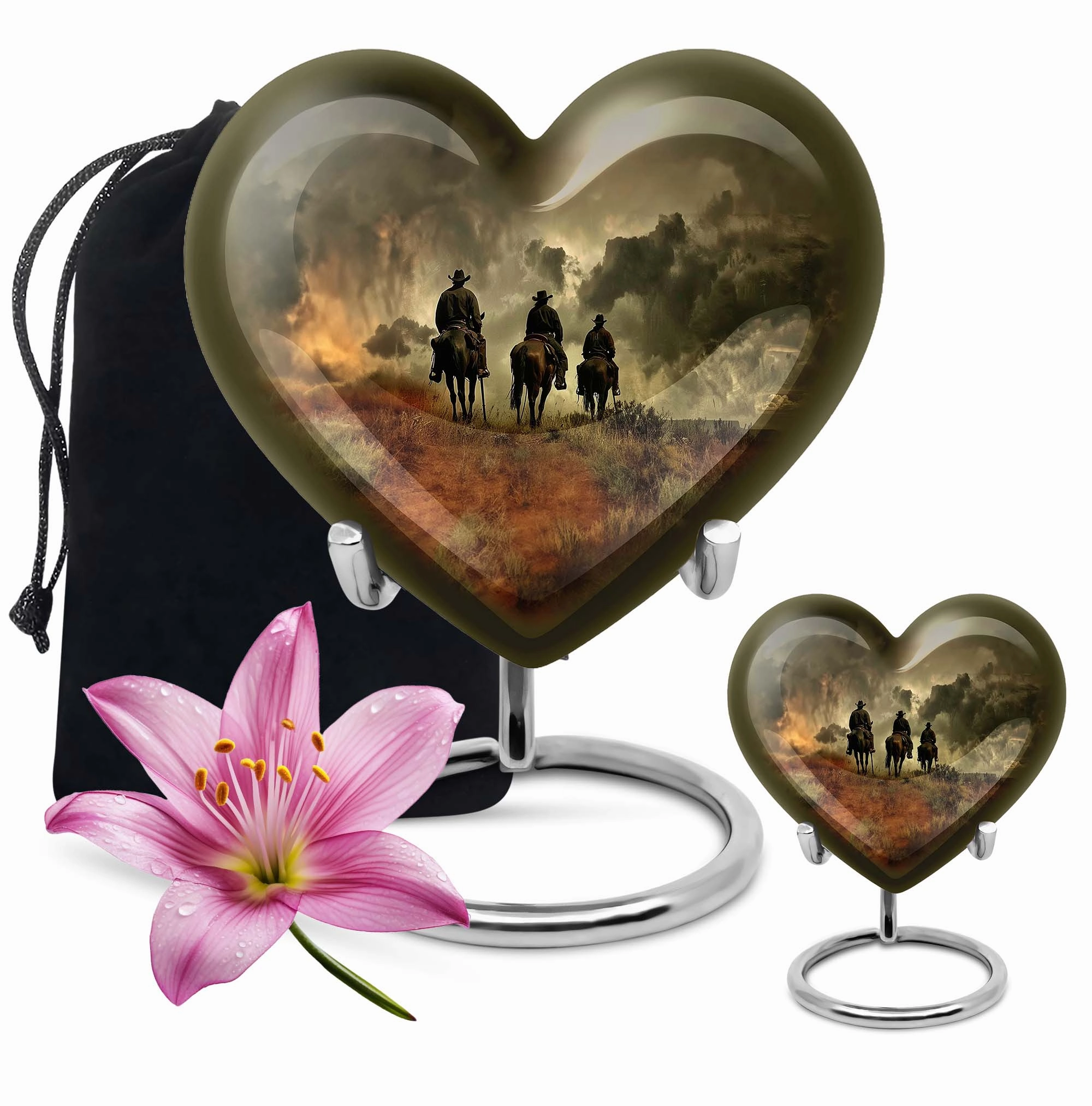 Eternal Solace Cowboy Urn Cremation Solution for Female Ashes