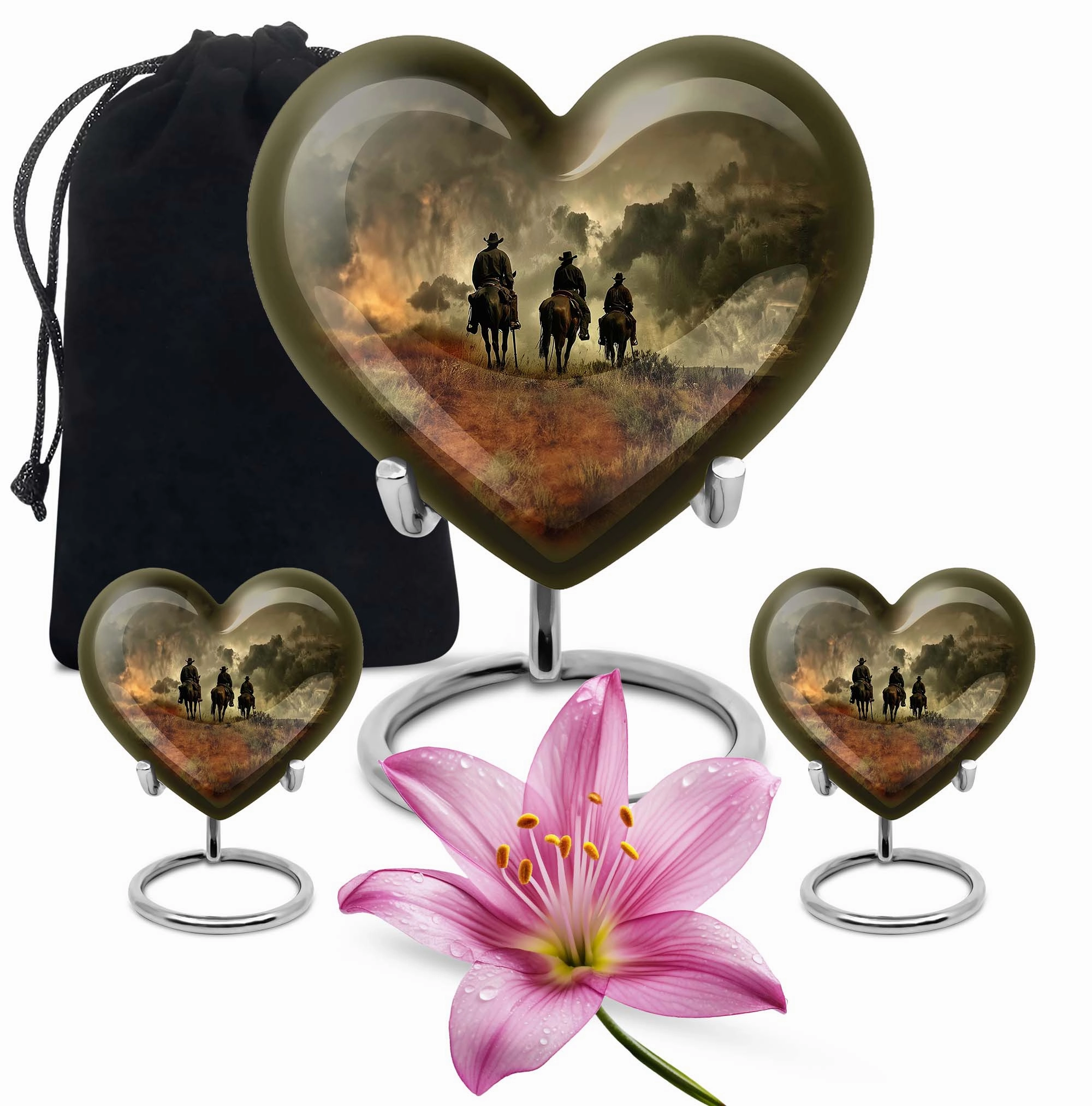Eternal Solace Cowboy Urn Cremation Solution for Female Ashes