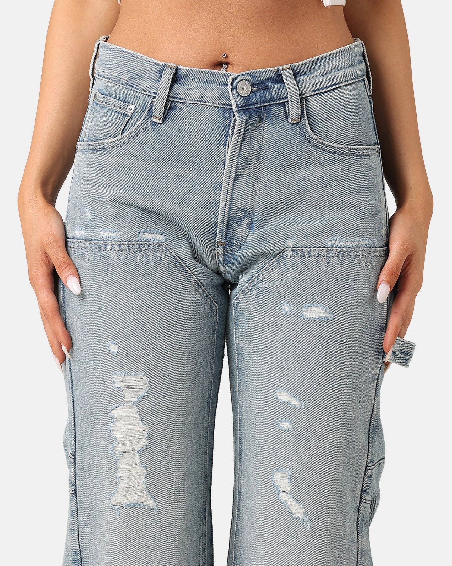 G-Star Women's Bowey 3D Carpenter Loose Jeans Sun Faded Fogbo