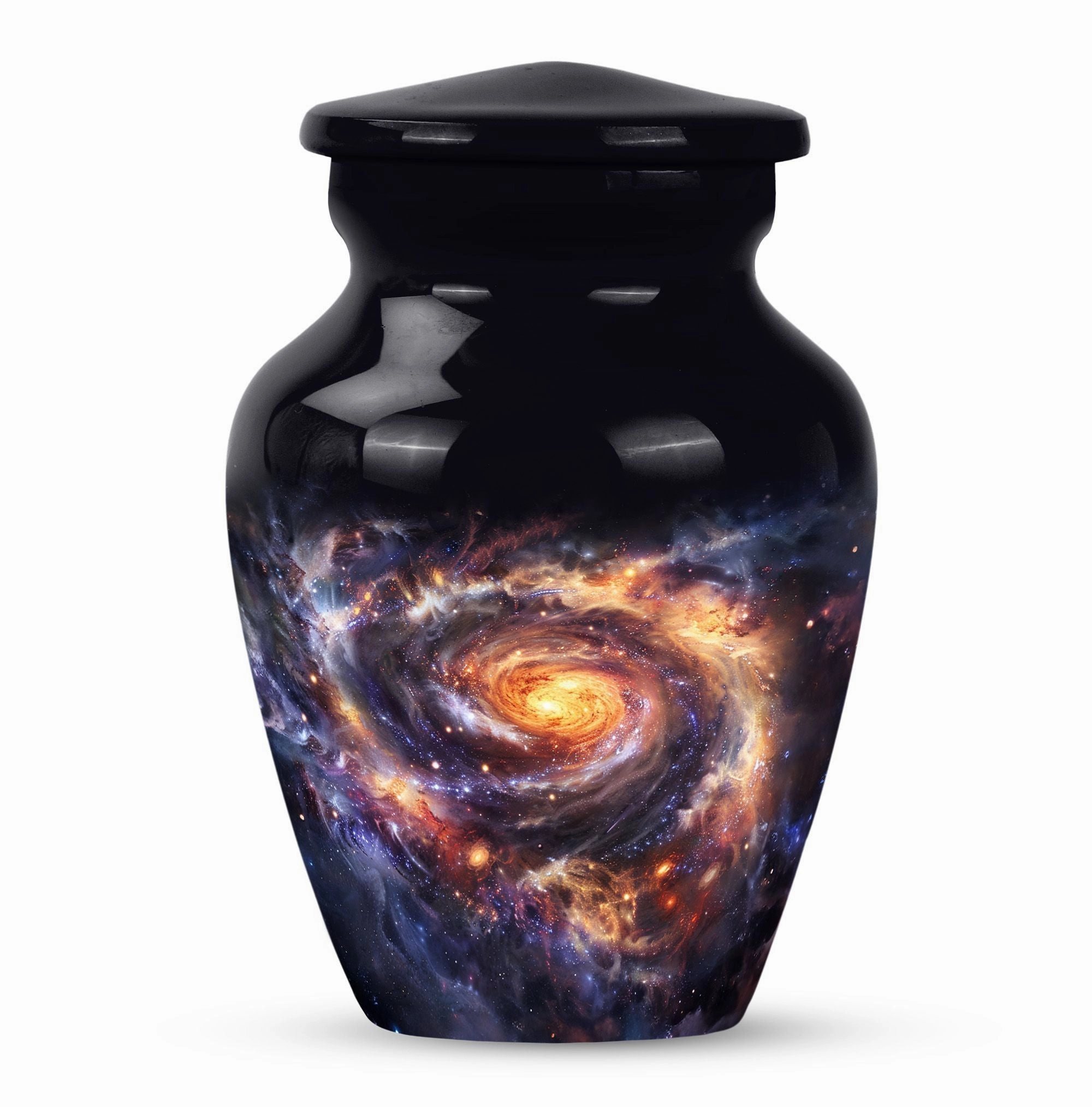 Galaxy Urn - Tribute to Cherished Dad, Cremation Ash Reservoir