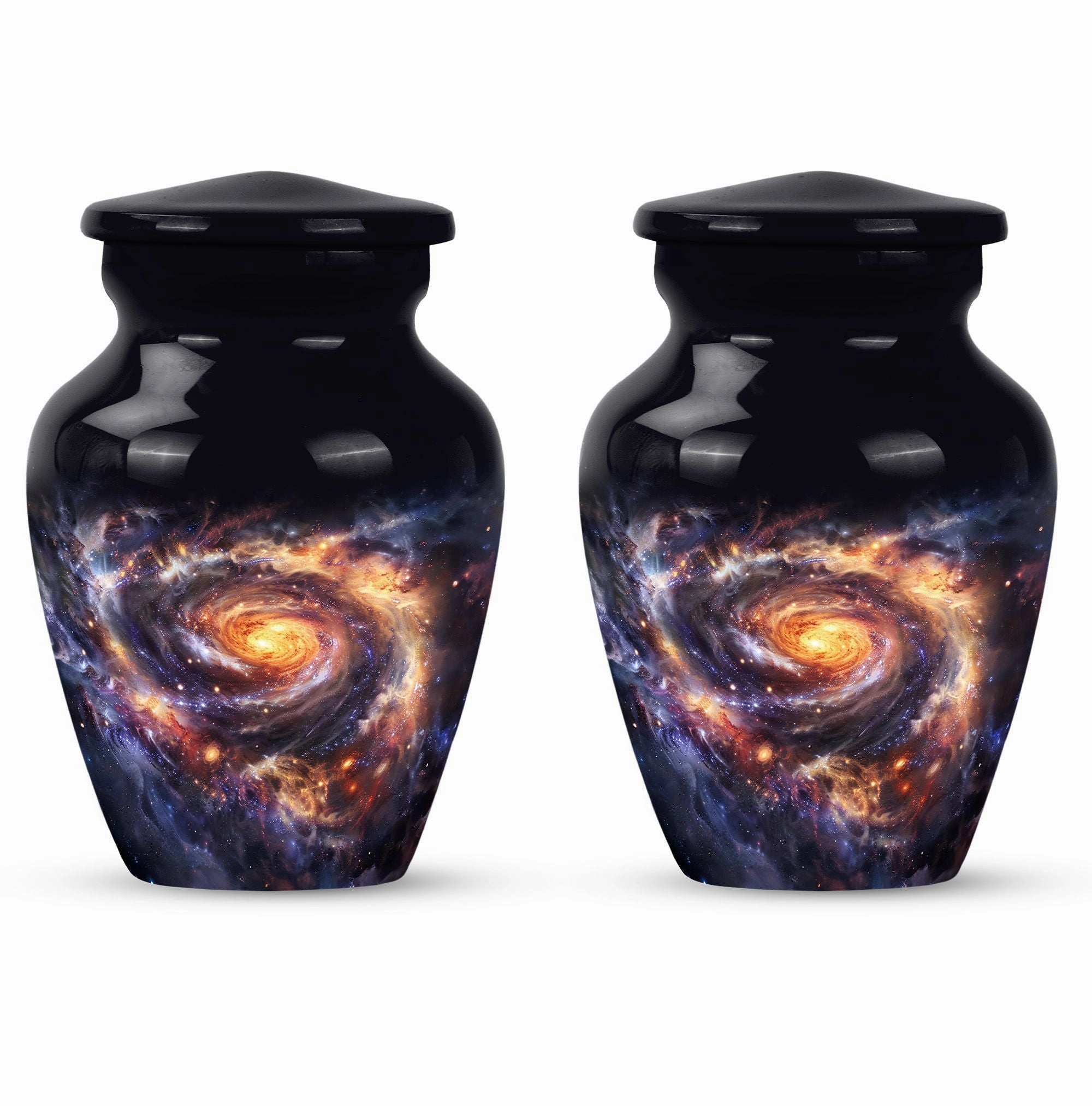 Galaxy Urn - Tribute to Cherished Dad, Cremation Ash Reservoir