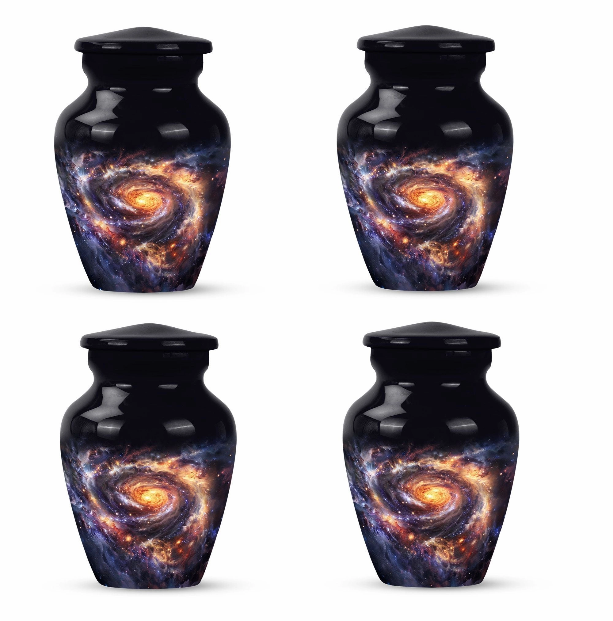 Galaxy Urn - Tribute to Cherished Dad, Cremation Ash Reservoir