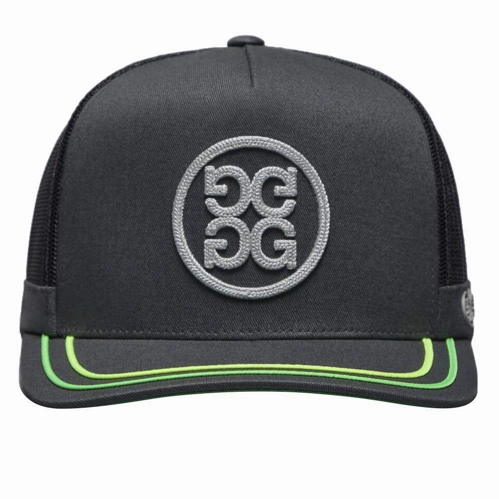 Gfore Soutache Knit Interlock Tall Trucker Golf Cap Charcoal - SP25 Men
