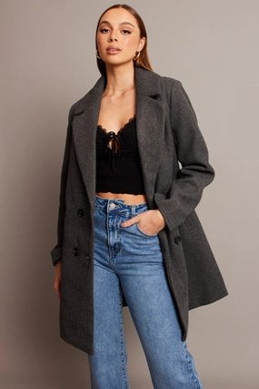 Grey Coat Long Sleeve