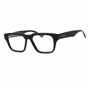 Gucci Men's Eyeglasses - Black Acetate Full Rim Square Frame Clear Lens | GG0963O 001