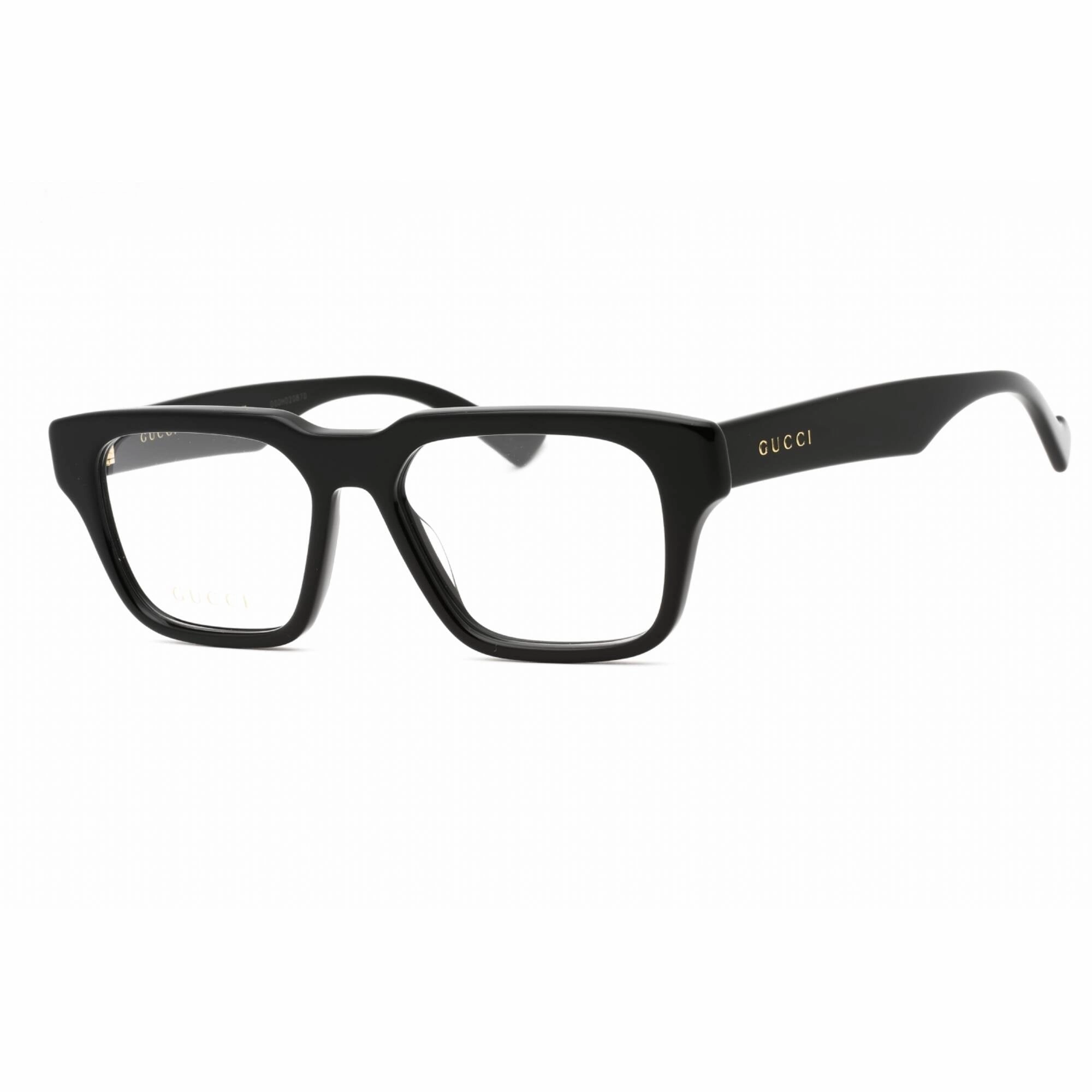 Gucci Men's Eyeglasses - Black Acetate Full Rim Square Frame Clear Lens | GG0963O 001