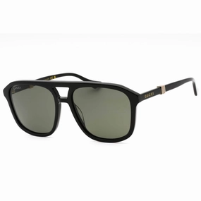 Gucci Men's Sunglasses - Black Acetate Full Rim Navigator Shape Frame | GG1494S 001