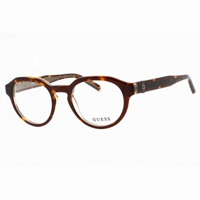 Guess Men's Eyeglasses - Dark Havana Acetate Full Rim Oval Shape Frame | GU50083 052