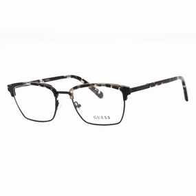 Guess Men's Eyeglasses - Grey/Other Metal Full Rim Rectangular Frame | GU50062 020