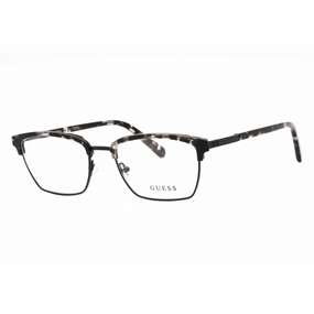 Guess Men's Eyeglasses - Grey/Other Metal Full Rim Rectangular Frame | GU50062 020
