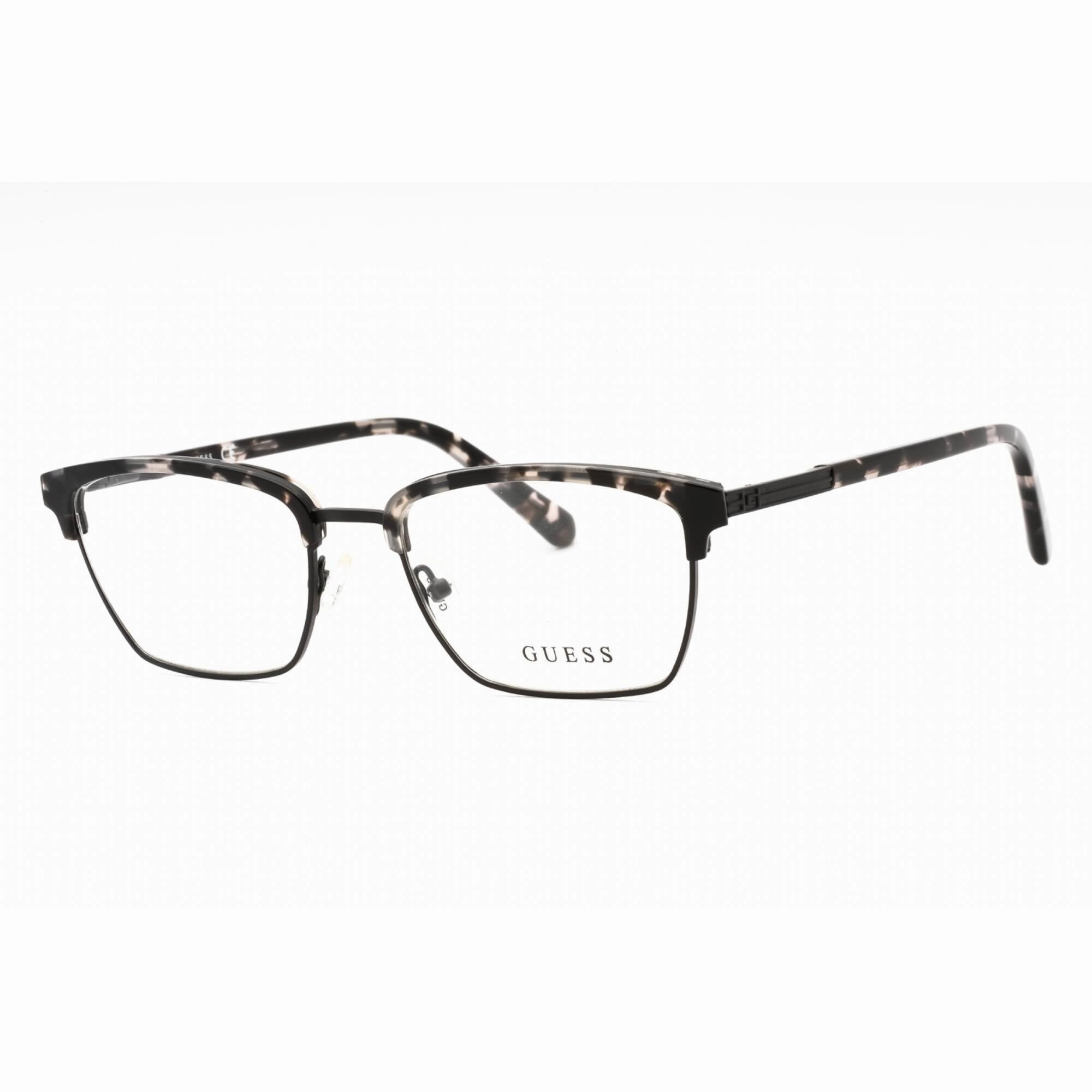 Guess Men's Eyeglasses - Grey/Other Metal Full Rim Rectangular Frame | GU50062 020