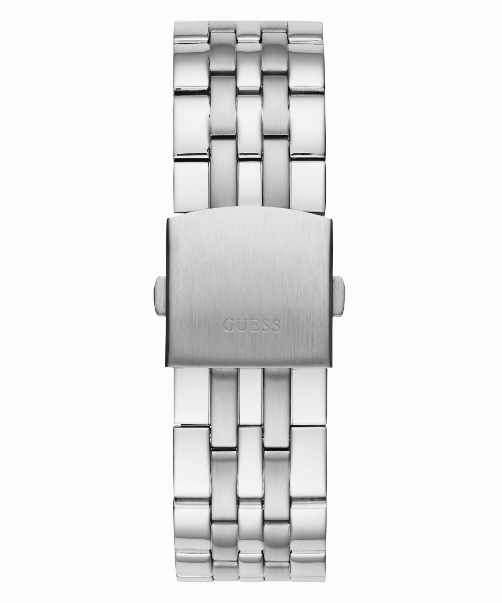 GUESS Mens Silver Tone Multi-function Watch