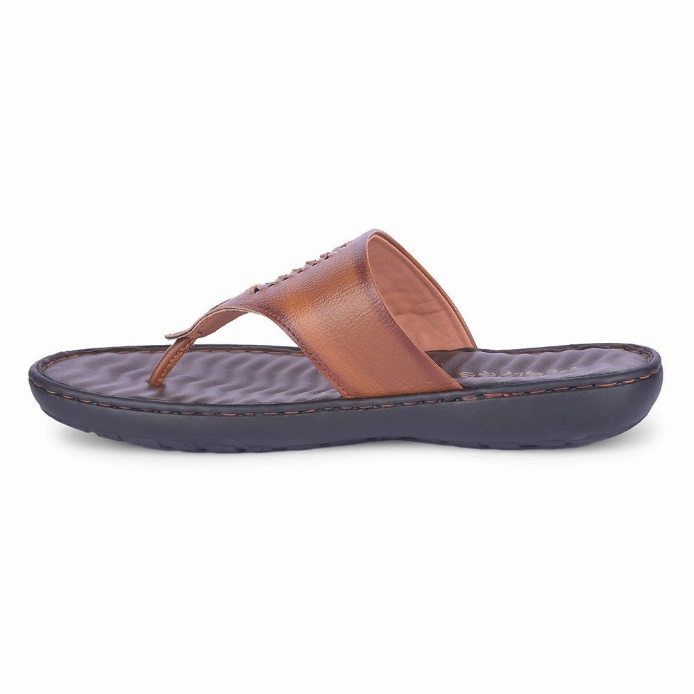 Healers Casual Tan Slipper For Men MSL-4 By Liberty