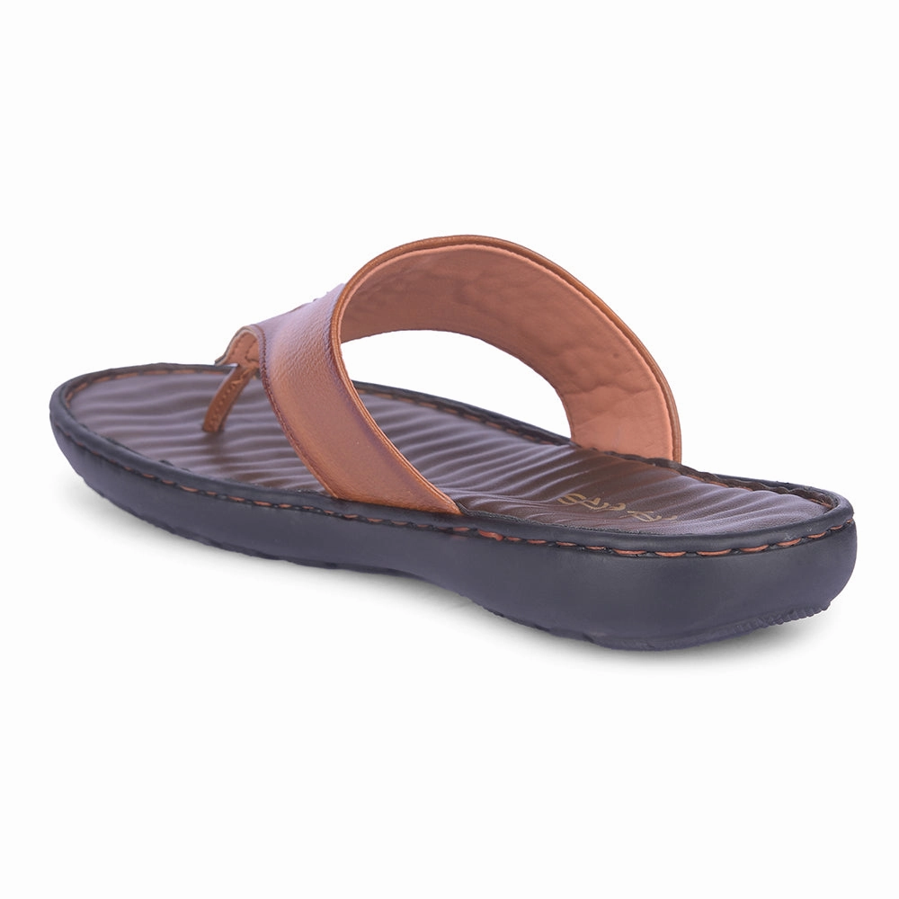 Healers Casual Tan Slipper For Men MSL-4 By Liberty